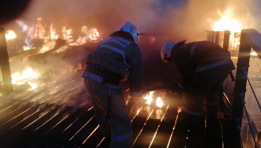 Крупный пожар на «Шымбулаке» ликвидирован