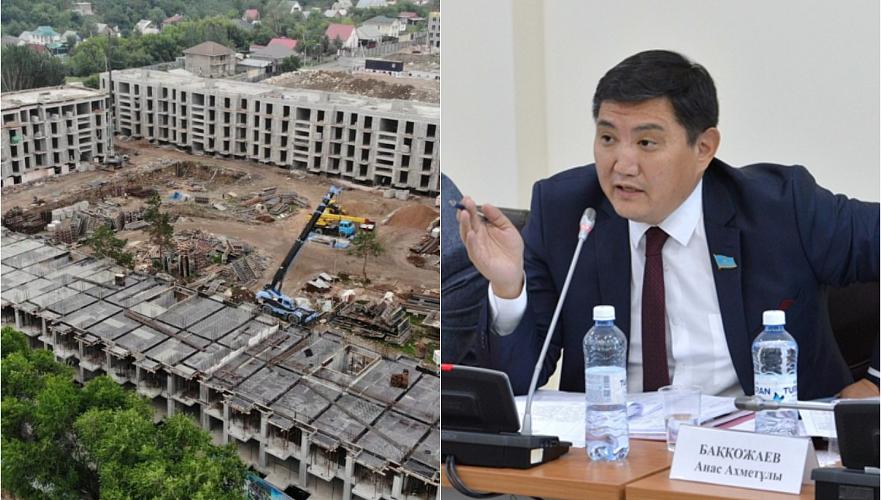 Депутат Базарбек пытался помешать сносу еще одного незаконно построенного ЖК в Алматы