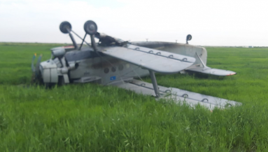 Самолет АН-2 упал близ Кызылорды