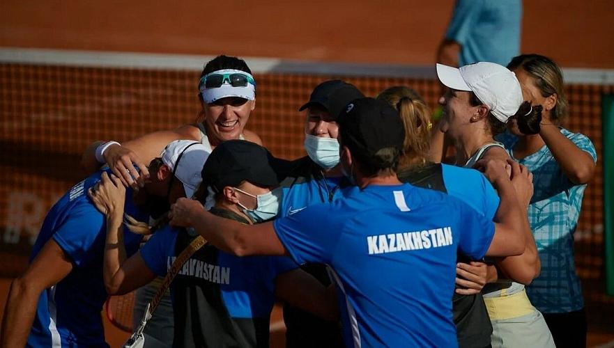 Команда Казахстана по теннису выиграла Аргентину в плей-офф Кубка Билли Джин Кинг