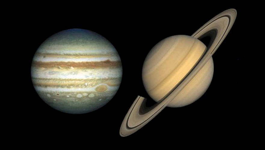 Рекордное сближение Юпитера и Сатурна смогут наблюдать казахстанцы 21 декабря