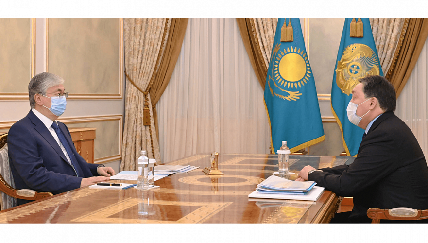 Мамин доложил Токаеву о текущей ситуации в Казахстане