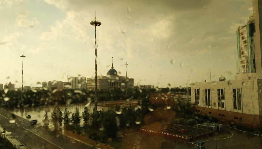 Дождь ожидается во вторник в Нур-Султане и Алматы, в Шымкенте без осадков