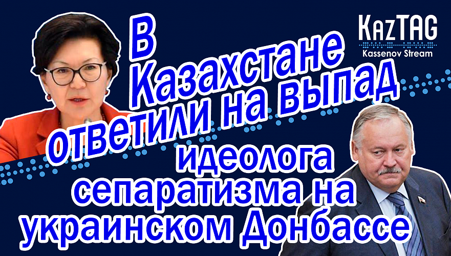 Депутат мажилиса ответила идеологу сепаратизма на Донбассе | Граница Казахстана под контролем