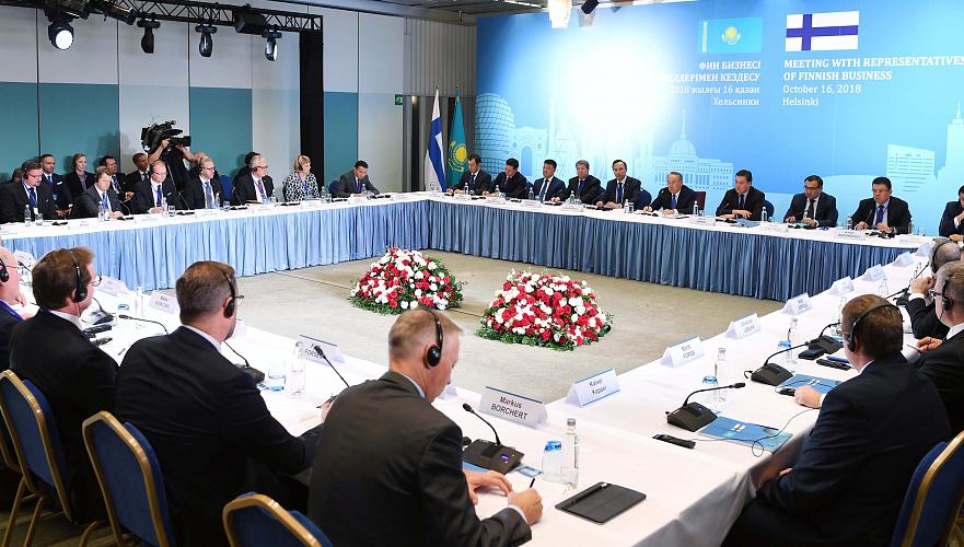 Назарбаев пригласил финские компании участвовать в проектах АПК в Казахстане