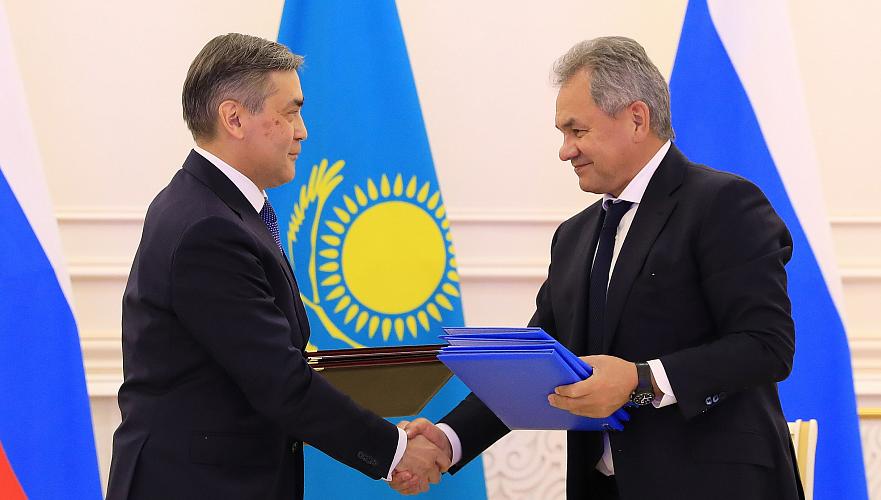 Военные Казахстана и России подписали трехлетнюю программу стратегического партнерства
