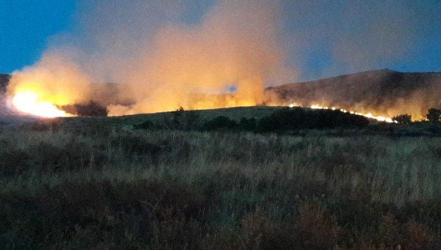 Безответственность дачников привела к степному пожару на 170 га в Восточном Казахстане
