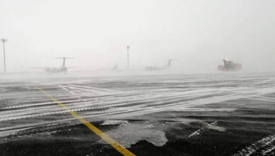 Аэродром Нур-Султана временно закрыт из-за непогоды