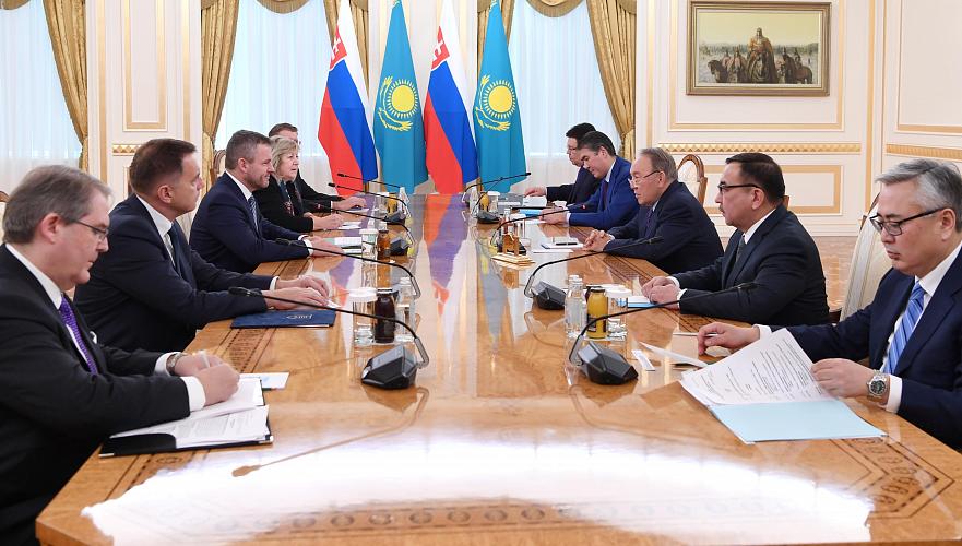 Назарбаев и Пеллегрини обсудили перспективы развития торгово-экономического сотрудничества Казахстана и Словакии