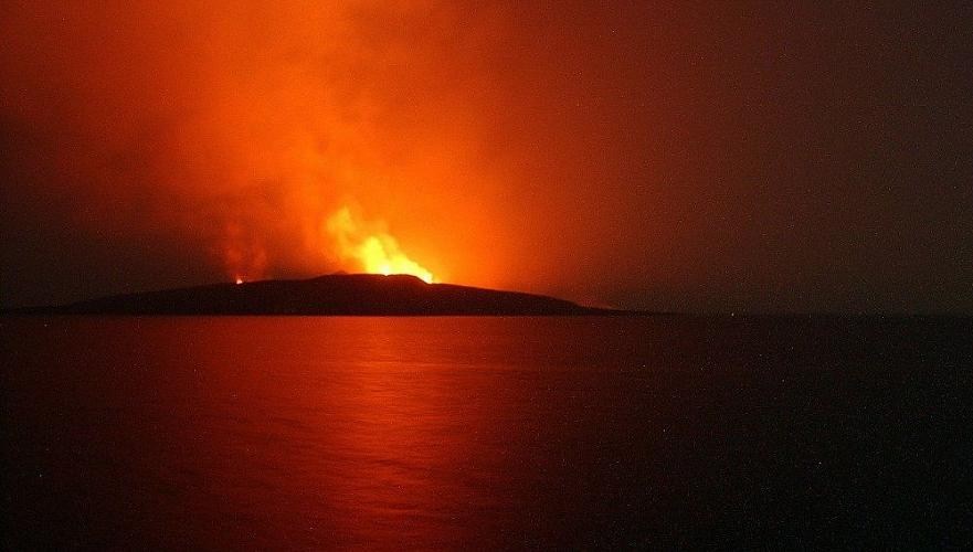 Взрыв произошел на Каспии из-за извержения грязевого вулкана