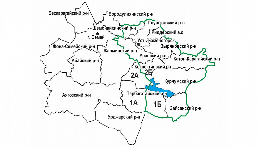 Представлен план разделения Восточного Казахстана на ВКО и Абайскую область по районам