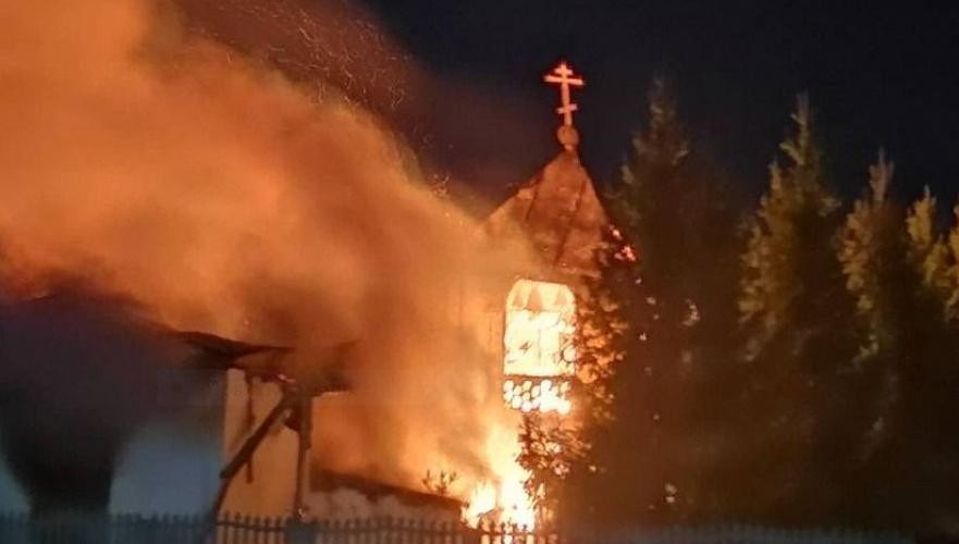 Женский монастырь сгорел в Павлодаре