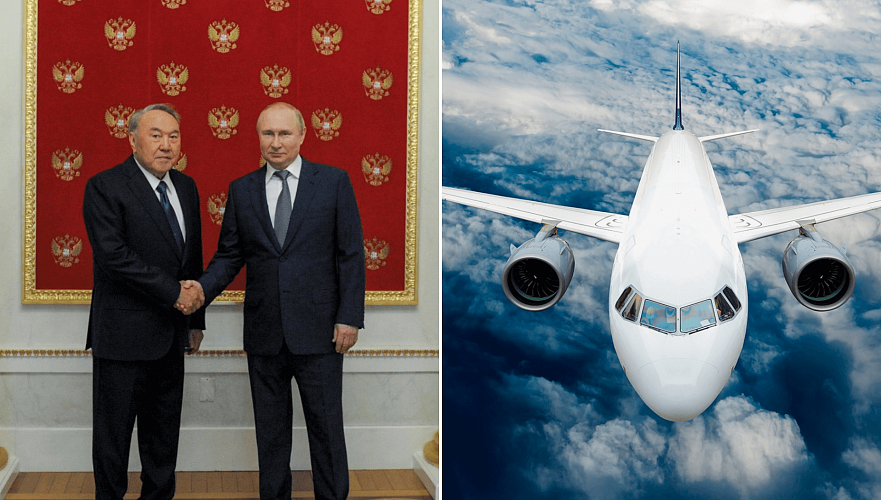 Закрепленный за Назарбаевым самолет вернулся в Алматы еще за день до новости о Путине