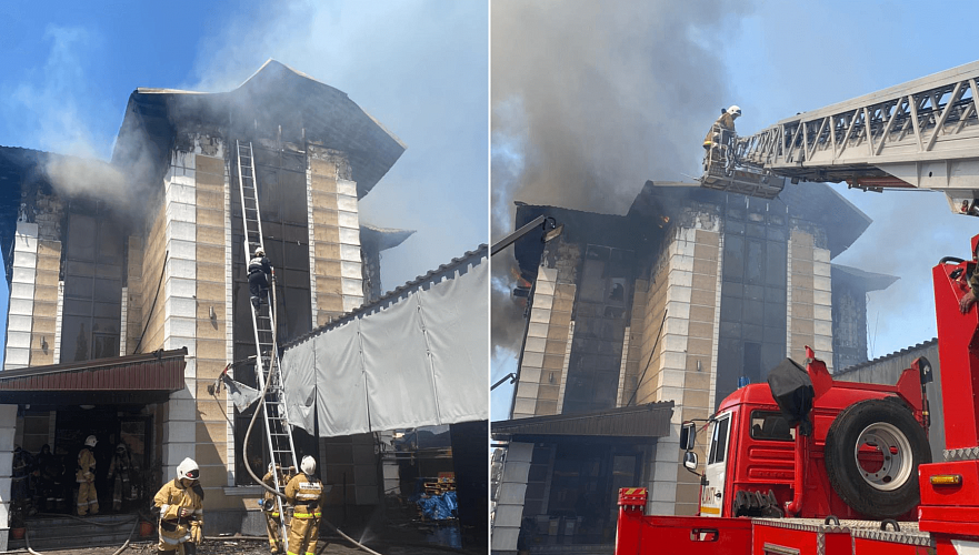 Пожар в Горном гиганте потушили в Алматы
