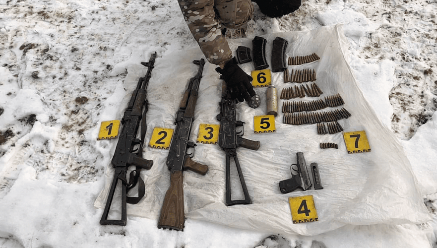 В Алматинской области найден схрон похищенного оружия