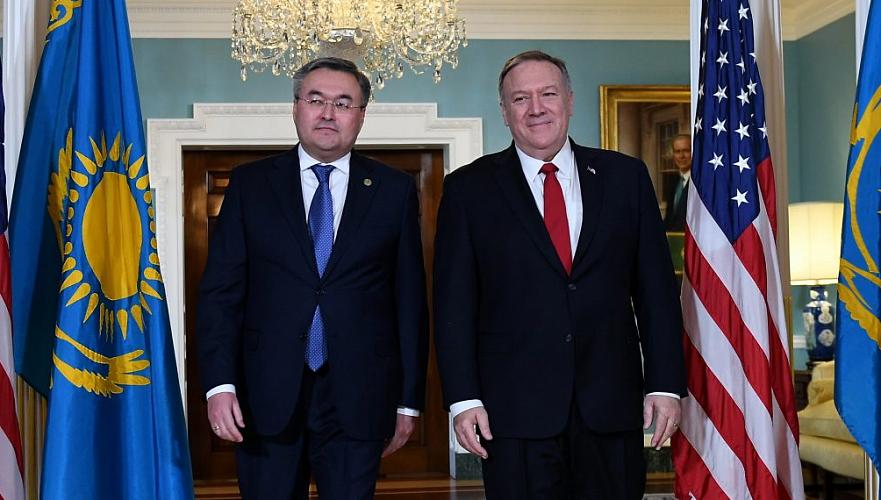 Помпео уверен в хороших отношениях между США и Казахстаном в будущем