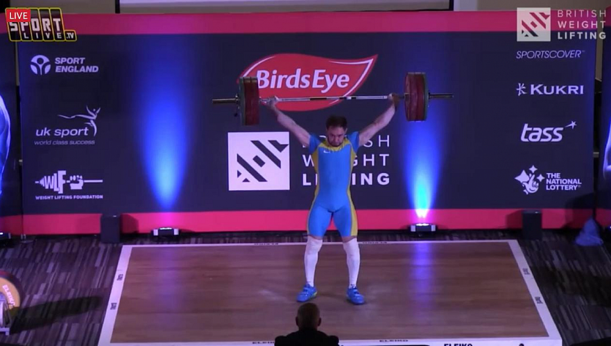 Казахстанский тяжелоатлет Денис Уланов выиграл «золото» на British International Open 2019