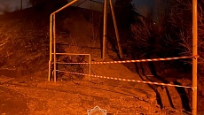 Mudslide went down near one of the houses in the Medeu district in Almaty