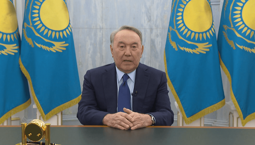 Назарбаев записал видеообращение к казахстанцам